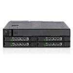Icy Dock Tough Armor MB604SPO-B, exchangeable frame&nbsp;(black, backplane module for 1x 5.25 "bay)