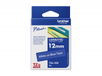 BROTHER TZE535 tape white/blue 12mm 8m
