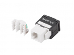 Keystone module RJ45 - LSA UTP cat.6a 180 degrees to the assembly box