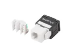 Keystone module RJ45 - LSA UTP cat.6a 180 degrees to the assembly box
