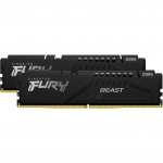 Kingston FURY DDR5 - 32GB - 5600 - CL - 36 - Dual Kit, memory (black, KF556C36BBEK2-32, Fury Beast )