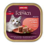 ANIMONDA Vom Feinsten Adult P&acirc;t&eacute; Chicken and hearts - wet cat food - 85g