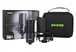 Shure SM4-K-KIT - kondensaatormikrofon, v&auml;liselt polariseeritud, k&auml;epide, popfilter, &uuml;mbris