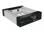 ICY BOX IB-129SSK-B mobiilne riiul 3,5" jaoks