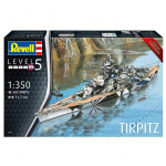 Plastic model ship Tirpitz 1:350