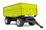 Tipper trailer with raised sides