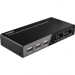 Lindy 2 Port KVM Switch HDMI 4K60, USB 2.0 & Audio, KVM Switch