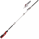 EINHELL Electric Pole Hedge Trimmer / Saw GC-HC 90/2046 T red/black, 900 watts, 2-in-1 tool: telescopic hedge trimmer and pole pruner