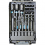 Makita Impact Black E-22866 31-piece drill and bit set, black, 1/4", for impact drivers, in battery box