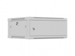 LANBERG WALL-MOUNTED INSTALLATION RACK CABINET 19" 4U 600X600 GREY, METAL DOOR (FLAT PACK)