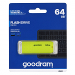 Goodram UME2-0640Y0R1 USB m&auml;lupulk 64 GB USB A-t&uuml;&uuml;p 2.0 kollane