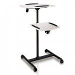 Projector stand with two shelves