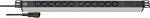 Brennenstuhl Alu-Line 19  12-way, power strip (black/silver, 1U, IEC connector)