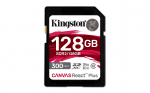 Kingston Technology 128GB Canvas React Plus SDXC UHS-II 300R/260W U3 V90 m&auml;lukaart Full HD/4K/8K jaoks