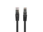 Patchcord cat.6 UTP LSZH CU 0.25m black fluke passed