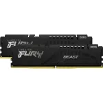 Kingston FURY DDR5 - 32GB - 6000 - CL - 36 (2x 16 GB) dual kit, RAM (black, KF560C36BBE2K2-32, FURY Beast Black, INTEL XMP, AMD EXPO)