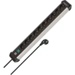 Brennenstuhl Premium-ALU-Line 10-Way Black 3m with Switch