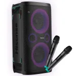 Hisense Party Storm 1 Party Speaker - Black, IPX4 Water Resistant, Karaoke Mode, FM Radio