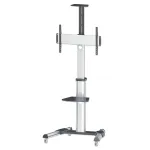 Mobile LCD/LED Manhattan stand 37"-70", 50kg, adjustable with shelf
