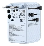 Verbatim Charge 'n' Travel GaN III travel adapter global 1xUSB-C PD 3.0 QC 4+ 100W, 2xUSB-C 15W, 1xUSB-A 12W blue