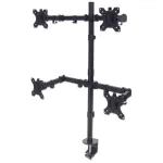 Manhattan desk holder 13"-32" 4x8kg, 4 monitors