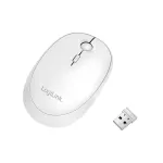 Mysz bezprzewodowa LogiLink ID0205 dwa tryby 2,4 GHz i BT 4.0, biała