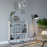 Norfolk Mitmeotstarbeline konsoollaud kolme riiuliga &ndash; valge, 96x26x99 cm - Valge