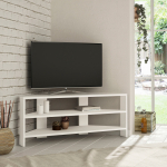 Thales nurgaga TV-alus &ndash; kaasaegne meediakeskus, 110 cm lai - Valge