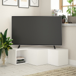 Compact Nurgaga paigaldatav modernne telerialus kuni 50-tollistele teleritele &ndash; 94,2 cm - Valge