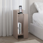 Elos kitsas &ouml;&ouml;kapp &ndash; Moodne vasak modullaud 25x27x60 cm - Hele mokk