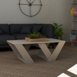 Pipra kohvilaud &ndash; Modernne ja stiilne laud elutuppa (110 x 60 x 40 cm) - Hele mokk