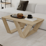 Pipra kohvilaud &ndash; Modernne ja stiilne laud elutuppa (110 x 60 x 40 cm) - Tamm