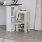 Ema &ouml;&ouml;kapp &ndash; Modernne kapp kukkuva uksega ja riiuliga (30 x 30 x 55 cm) - Travertiin