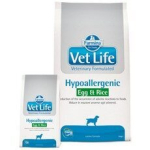VET LIFE KOERTE HYPOALLERGENIC EGG&RICE 12KG