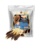 UniQ Pets &ndash; Duck Rabbit Ears - k&uuml;&uuml;liku k&otilde;rvad, pardiga t&auml;idetud, 500 g
