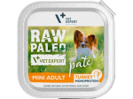 RAW PALEO pasteet koertele MINI kalkun 150 g Vet Expert