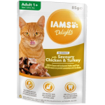 IAMS Cat Delight Chicken & Turkey Gravy 12 x 85 g kassidele