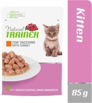 Natural Trainer Cat Kitten & Junior kalkunilihaga, 12 &times; 85 g
