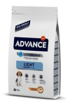 ADVANCE Dog Mini Light 3 kg, &uuml;lekaalulistele v&auml;ikeste t&otilde;ugude koertele, kana ja riis
