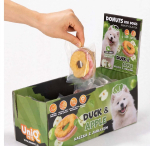 UNIQ PETS - Collagen donut duck with dried apple 7 cm &ndash; maius koertele pardilihaga ja kuivatatud &otilde;untega 30 g &times; 10 tk.