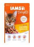 IAMS CAT DELIGHT CHICKEN&PEPPER konserv kassidele tarretises 85 g x 12 tk