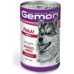 GEMON Dog chunks Adult MAXI veise- ja riisiga 1,25 kg
