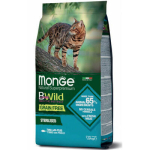 MONGE BWILD CAT Grain Free STERILISED tuunikala hernestega 1,5 kg