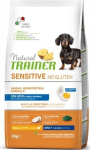 Natural Trainer Dog Sensitive No Gluten Adult Mini munaga, 2 kg