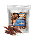 UniQ Pets &ndash; Duck Wraps Rawhide Sticks - veiselihapulgad pardiga m&auml;hituna, 500 g