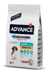 ADVANCE Dog Puppy Sensitive 12 kg, tundlikele kutsikatele, l&otilde;he ja riis