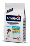 ADVANCE Dog Puppy Sensitive 3 kg, tundlikele kutsikatele, l&otilde;he ja riis