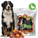 UniQ Pets - Duck Wraps Egg Yolk - pardirullid munakollasega, 250 g