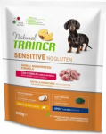 Natural Trainer Dog Sensitive No Gluten Adult Mini k&uuml;&uuml;likulihaga, 800 g