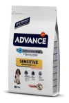 ADVANCE Dog Sensitive Salmon & Rice 3 kg, tundlikele koertele, l&otilde;he ja riis